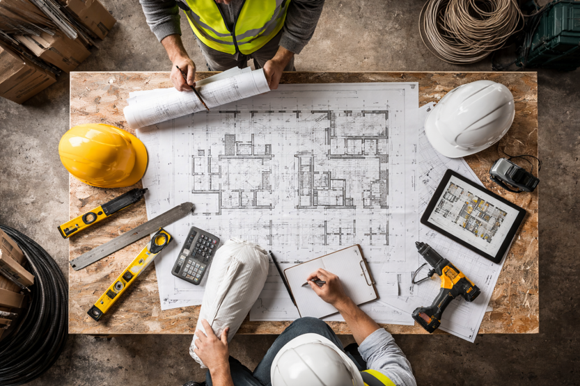 内装設計を行う